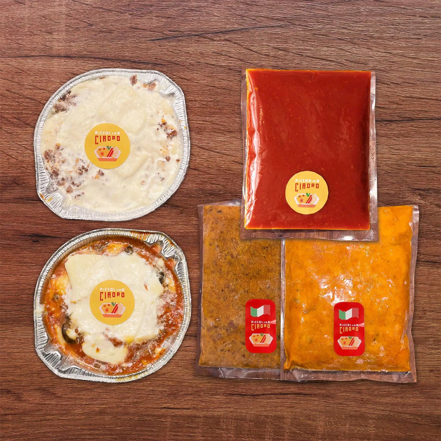 残暑見舞いセットB (ラザニア2種類+パスタソース3種類)【送料込み】
